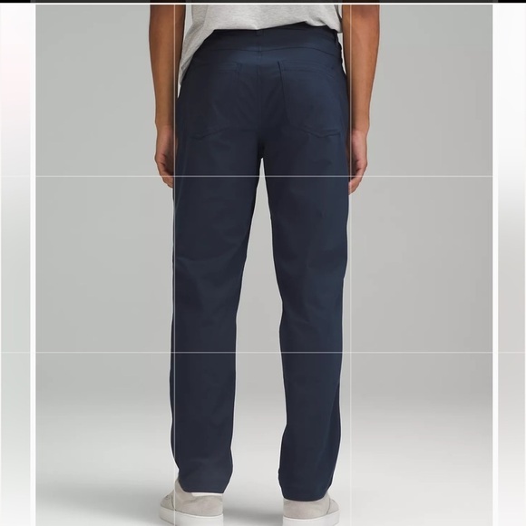 Lululemon Warpstreme ABC Relaxed-Fit 5 Pocket Pant True Blue SZ 33 New - Picture 1 of 13
